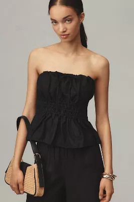 The Somerset Strapless Blouse | Anthropologie (US)