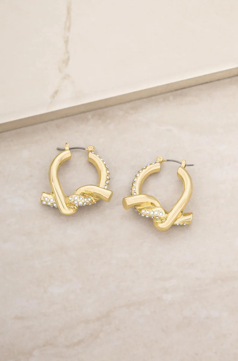 Tie the Knot 18k Gold Plated Hoops | Ettika