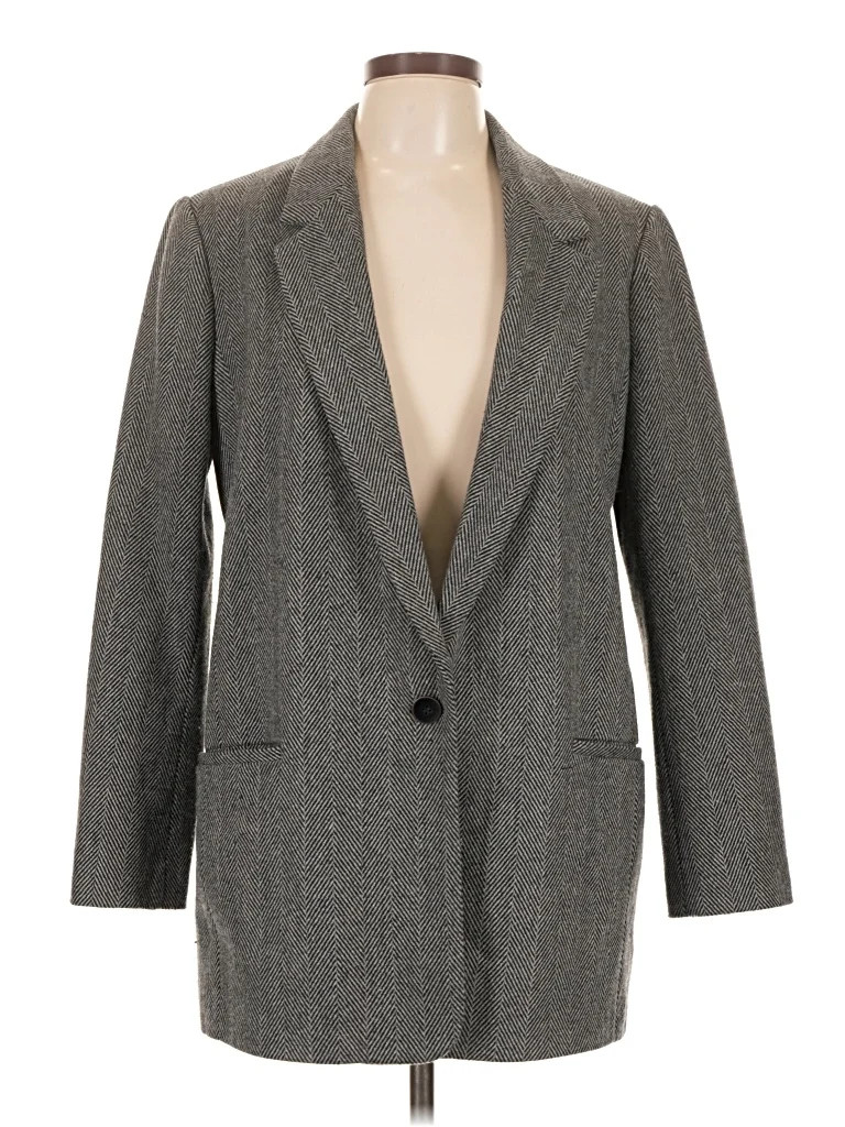 Zara Basic Gray Blazer Size L - 53% off | ThredUp (US)
