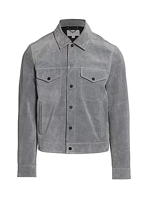 Suede Trucker Jacket | Saks Fifth Avenue