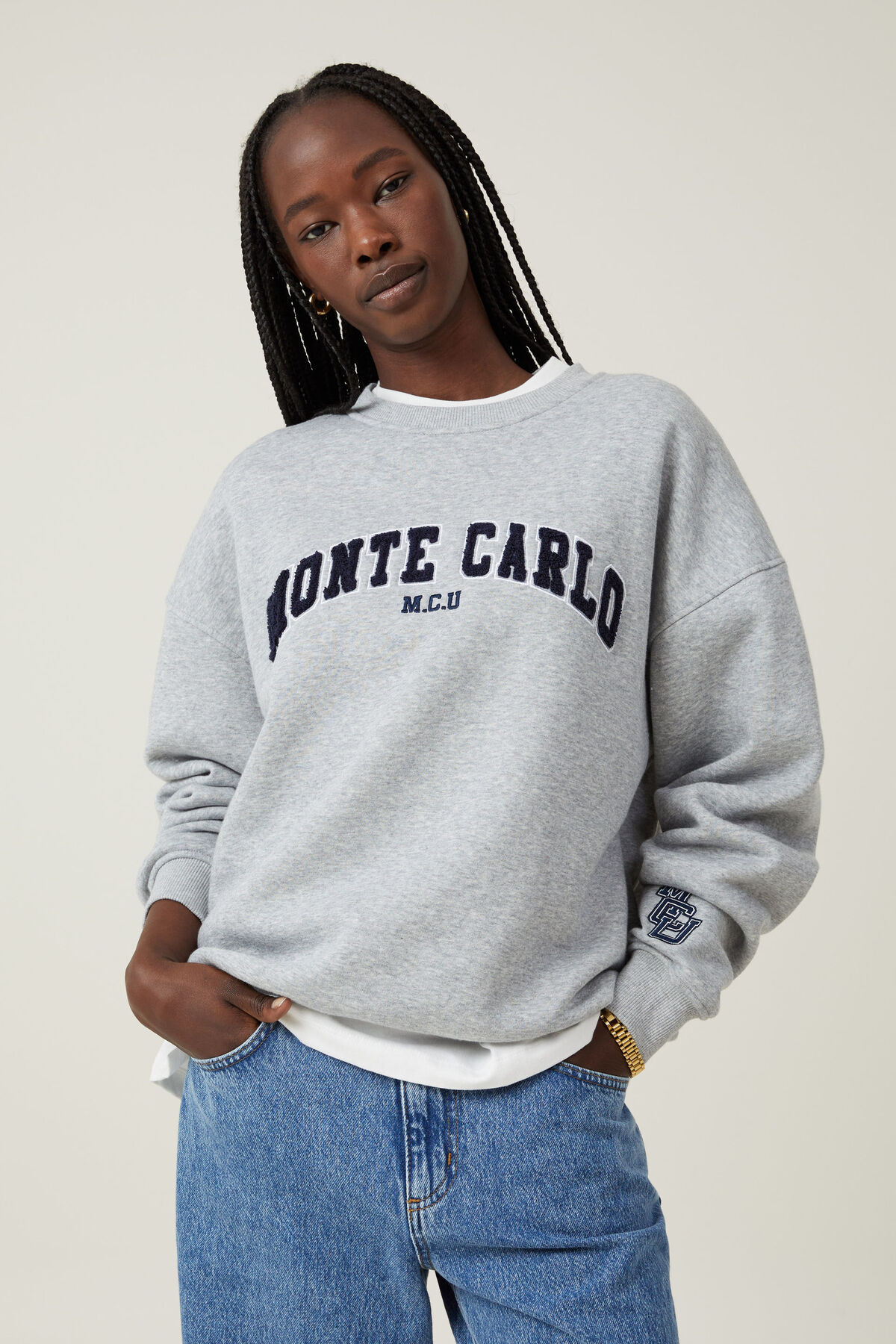 Classic Fleece Graphic Crew Sweatshirt | Cotton On (US)