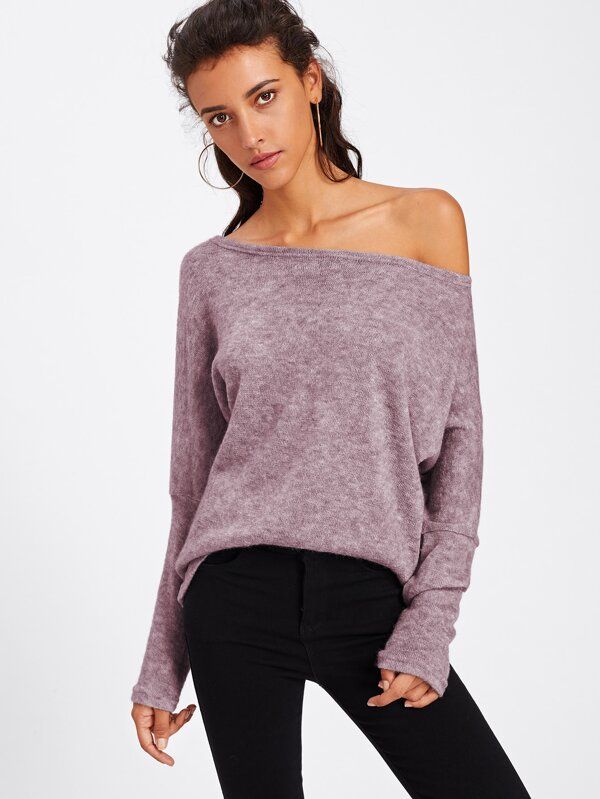 Batwing Sleeve Sweater | SHEIN