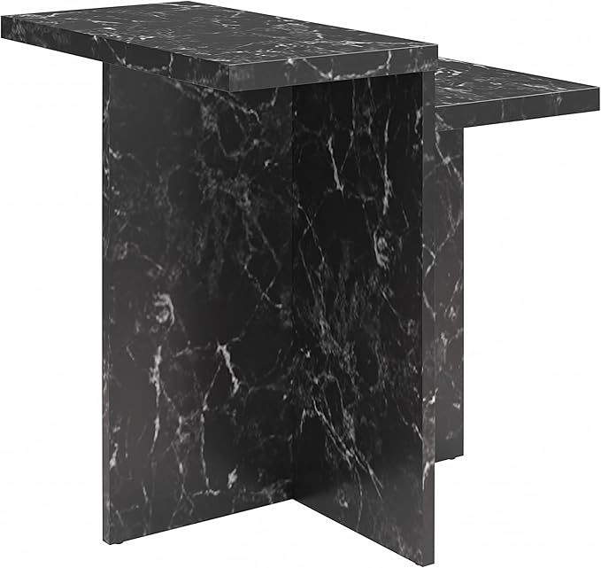 CosmoLiving by Cosmopolitan Brielle Accent Table, Black Marble | Amazon (US)