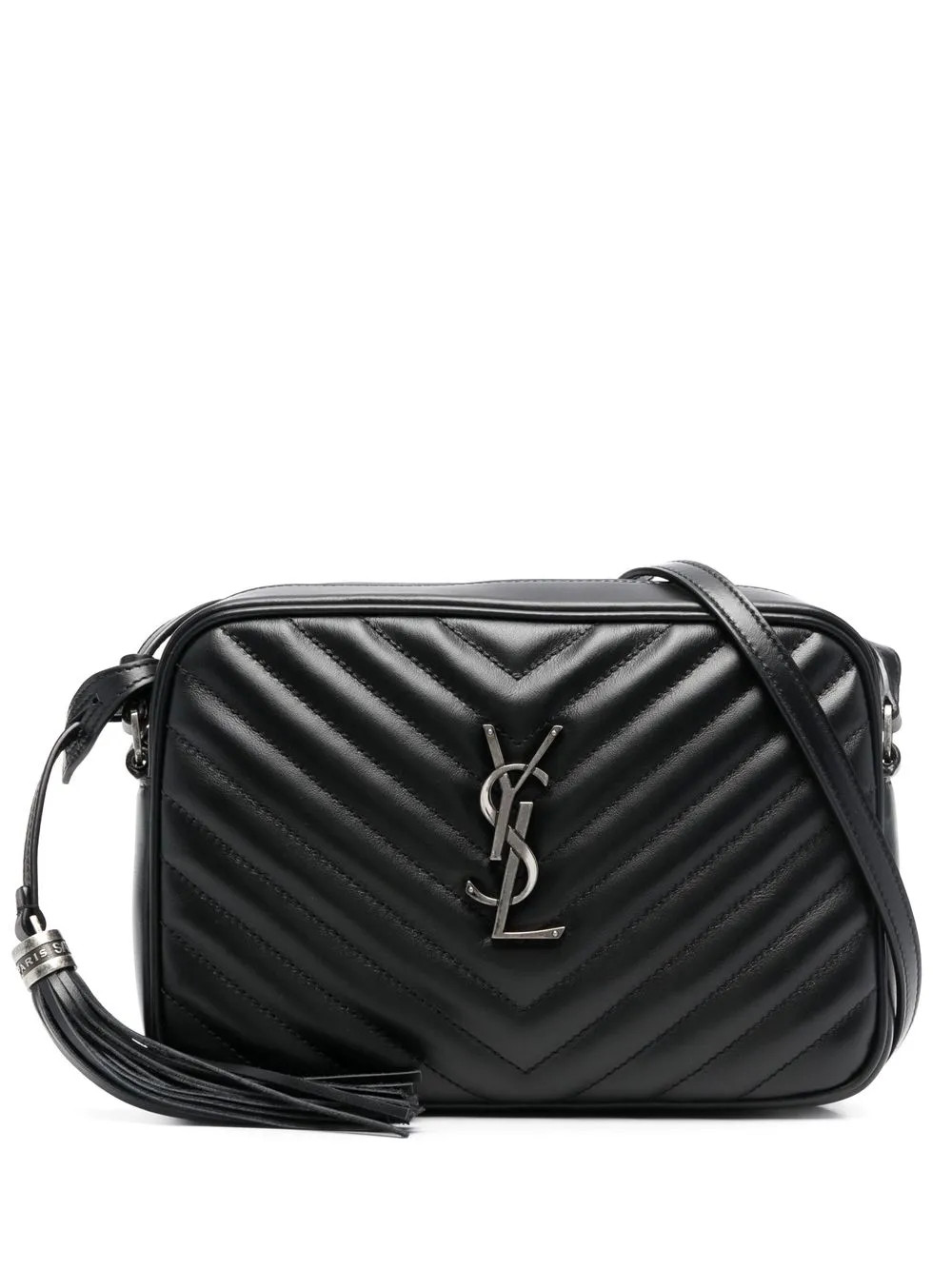Saint Laurent logo-plaque Crossbody Bag - Farfetch | Farfetch Global