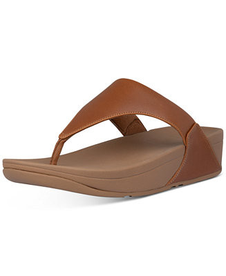 Lulu Leather Toe-Thongs Casual Sandals | Macy's