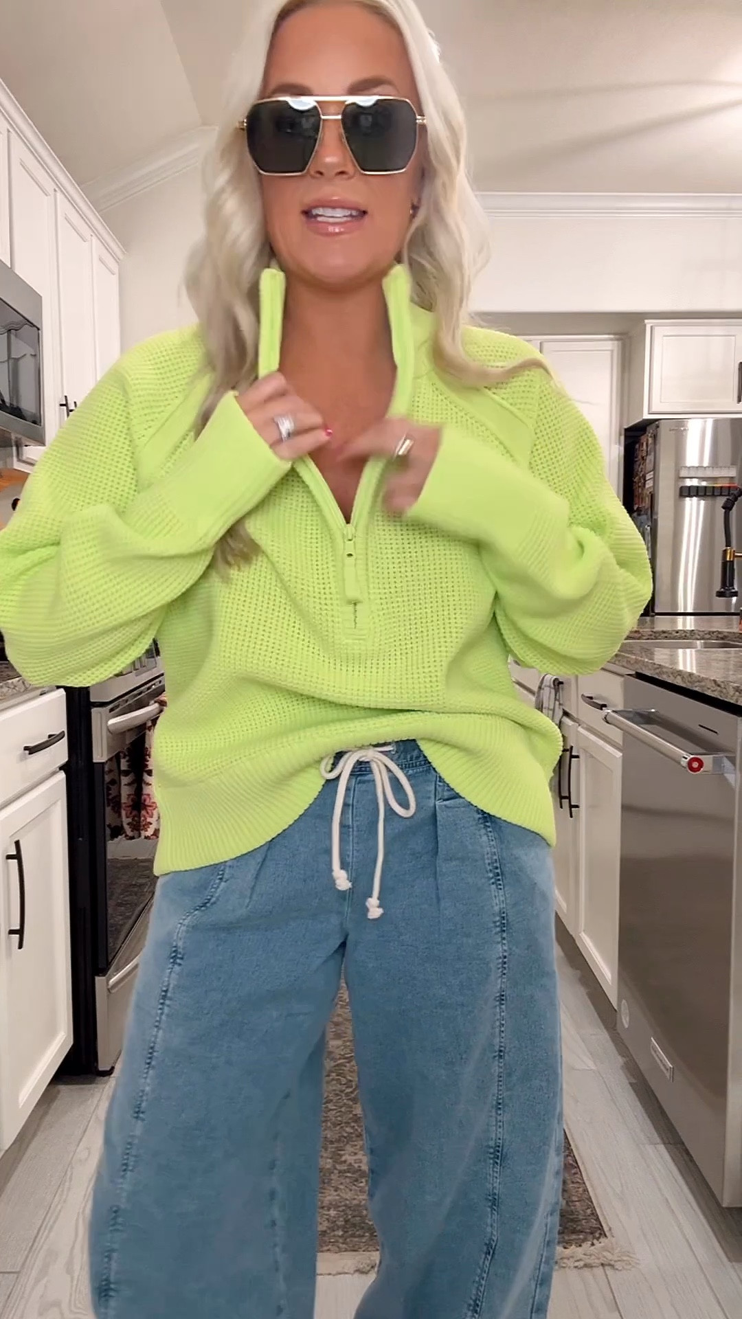 Grab this half zip sweater while it’s on sale!!! I’m in size small