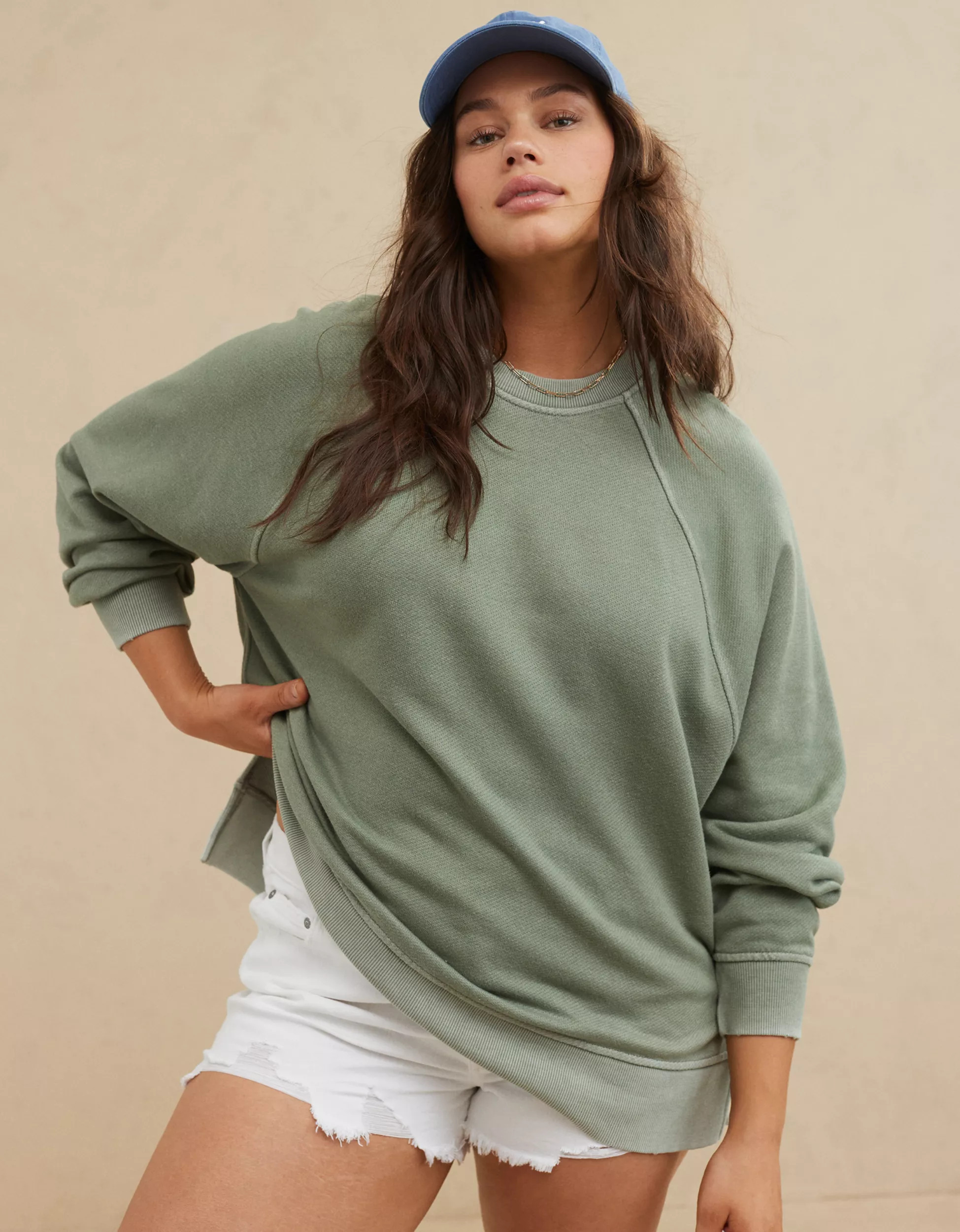 Aerie Beach Party Crew Sweatshirt | American Eagle Outfitters (US & CA)