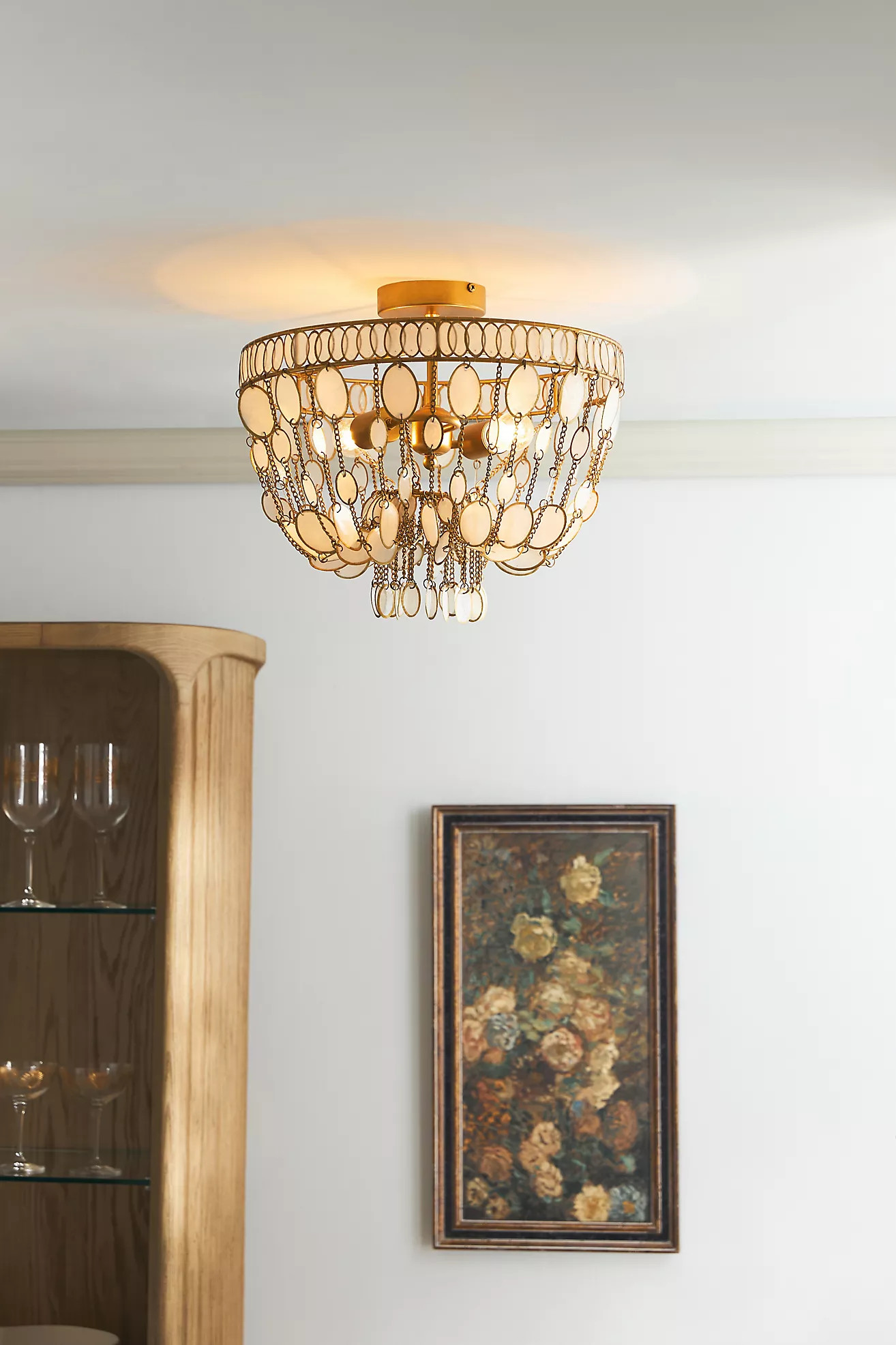 Oval Capiz Flush Mount | Anthropologie (US)