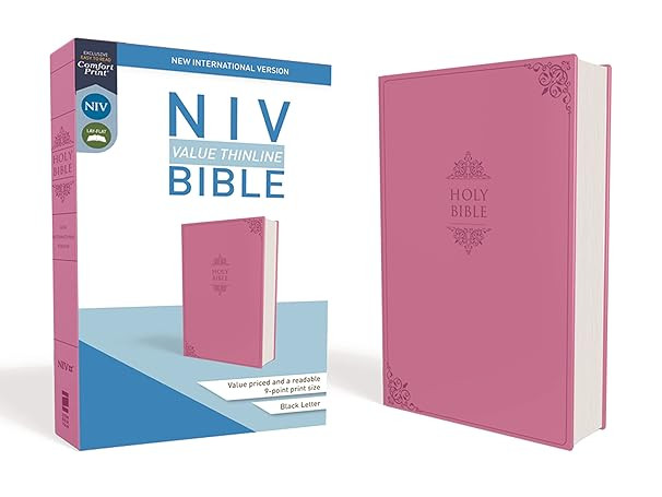 NIV, Value Thinline Bible, Leathersoft, Pink, Comfort Print     Imitation Leather – Special Edi... | Amazon (US)