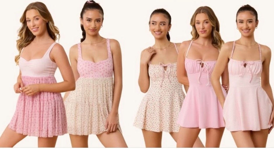 Soft blush tones, delicate florals, and effortless femininity come together in a sun-washed moment. Five silhouettes stand side by side, each dress whispering romance—lightweight fabric, gentle ruching, dainty straps, and flirty hemlines designed to move with you. It feels like golden hour on a spring afternoon, where everything is sweet, carefree, and just a little bit magical. Think picnics, garden parties, first dates, and twirling without a reason. This is soft-girl energy with main-character confidence.

⸻

Hashtags (copy/paste friendly)

#SpringStyle
#PinkAesthetic
#SoftGirlStyle
#FeminineFashion
#FlirtyFits
#SpringDresses
#RomanticStyle
#PastelVibes
#GardenPartyLook
#EffortlessStyle
#ChicAndSweet
#WeekendOutfit
#OOTDInspo
#PinterestFashion
#WarmWeatherStyle
#BlushTones
#StyleInspo
#PrettyInPink
#DreamyAesthetic
#ModernRomance

#LTKgrwm #LTKootd #LTKdayinmylife