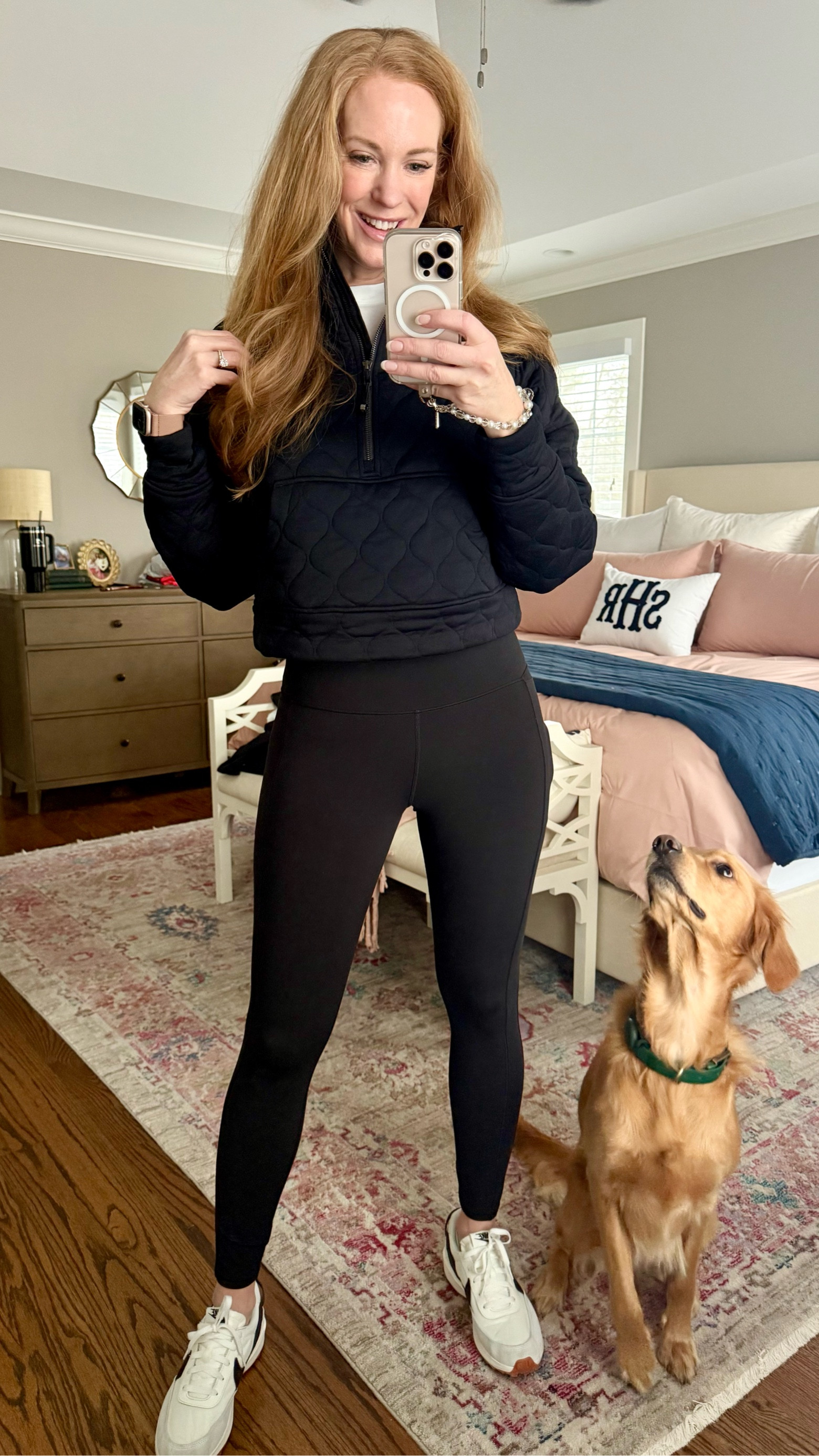 It’s cleaning day! Time to get the house refreshed for the new year! 
Wearing my cozy quilted Lulu scuba and my favorite Vuori leggings to get the job done! 

#LTKOver40 #LTKActive #LTKFitness