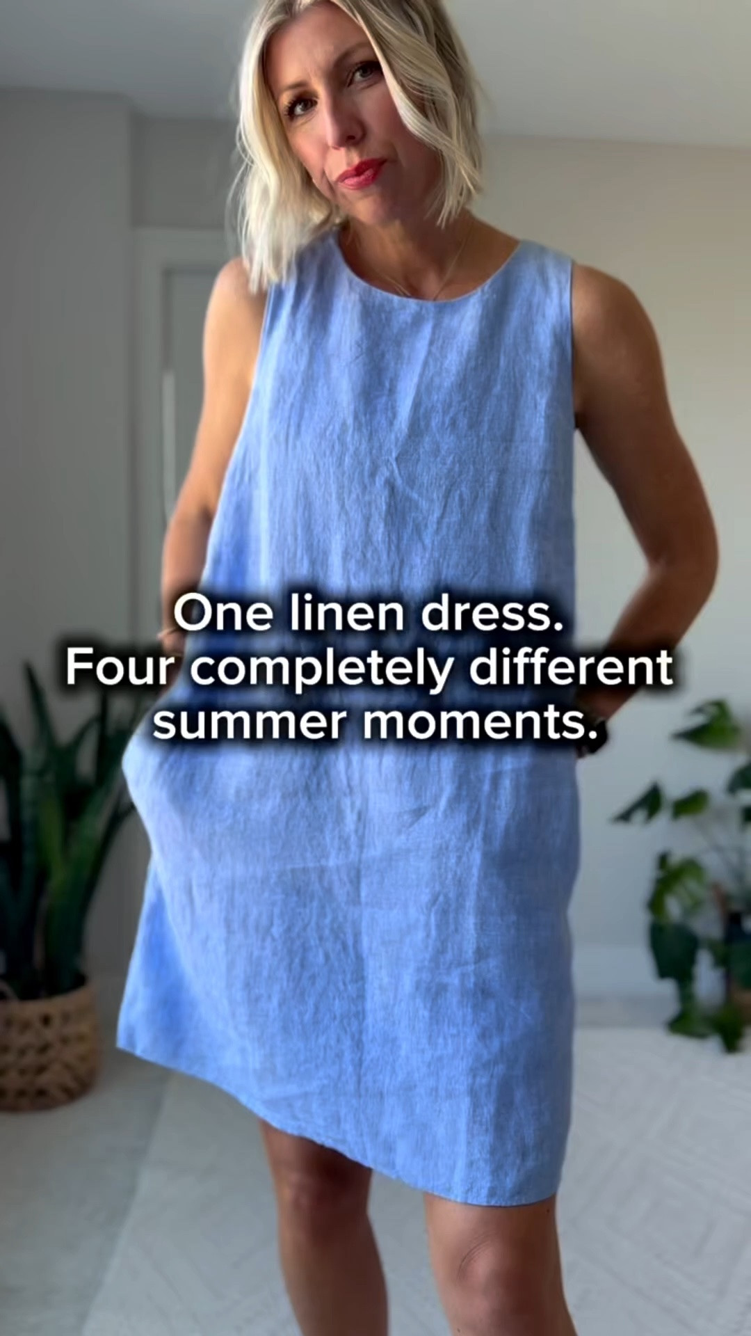 One linen dress styled 4 ways for summer — work, dinner, vacation, and poolside.

This is the kind of effortless staple that makes getting dressed so much easier. Breathable, polished, comfortable, and endlessly re-wearable — just switch the shoes, bag, and accessories to make it feel completely different every time.

Linking the dress + all 4 styling pieces here. #LTKStyleTip #LTKSummer

#LTKSeasonal #LTKOver40 #LTKootd