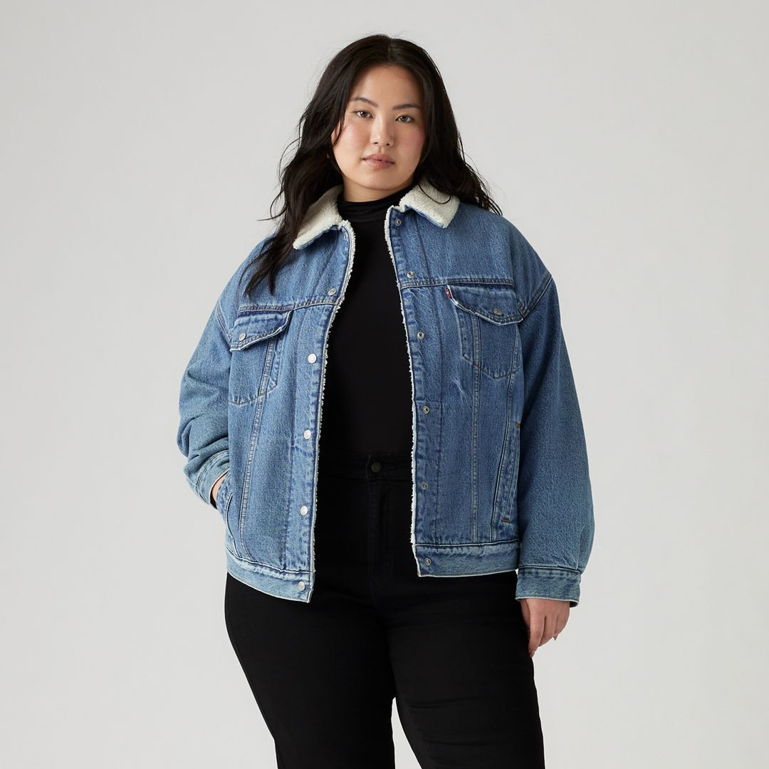 Levi's '90s Sherpa Trucker Jacket (Plus Size) - Women's 4X | Levi's US