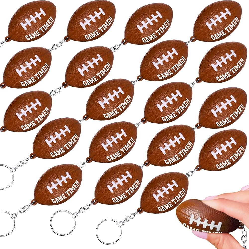 BASHOUT Football Keychains Party Pack | 20 Pcs Football Party Favors | Football Keychain with Gam... | Amazon (CA)