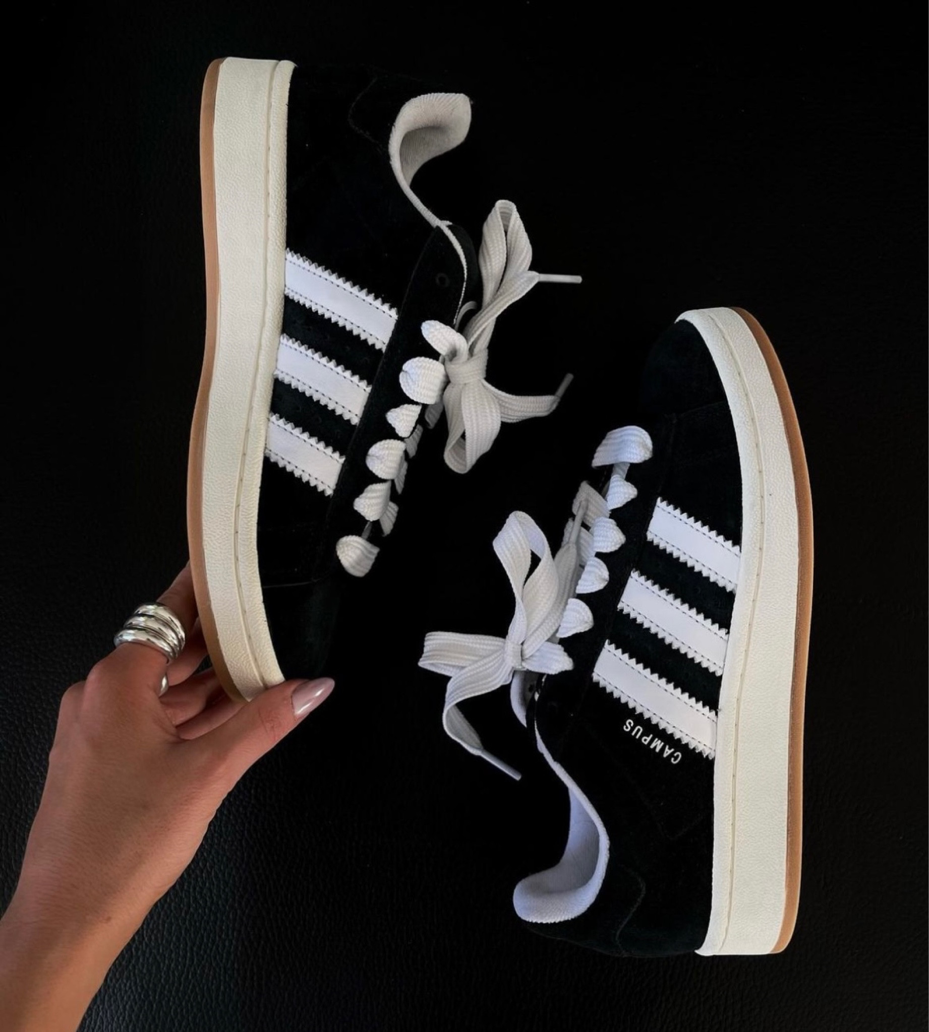 BLACK ADIDAS CAMPUS 00’s 

Black adidas shoes 
#adidascampus
#trainers 
#adidasshoes 

#LTKfindsunder100