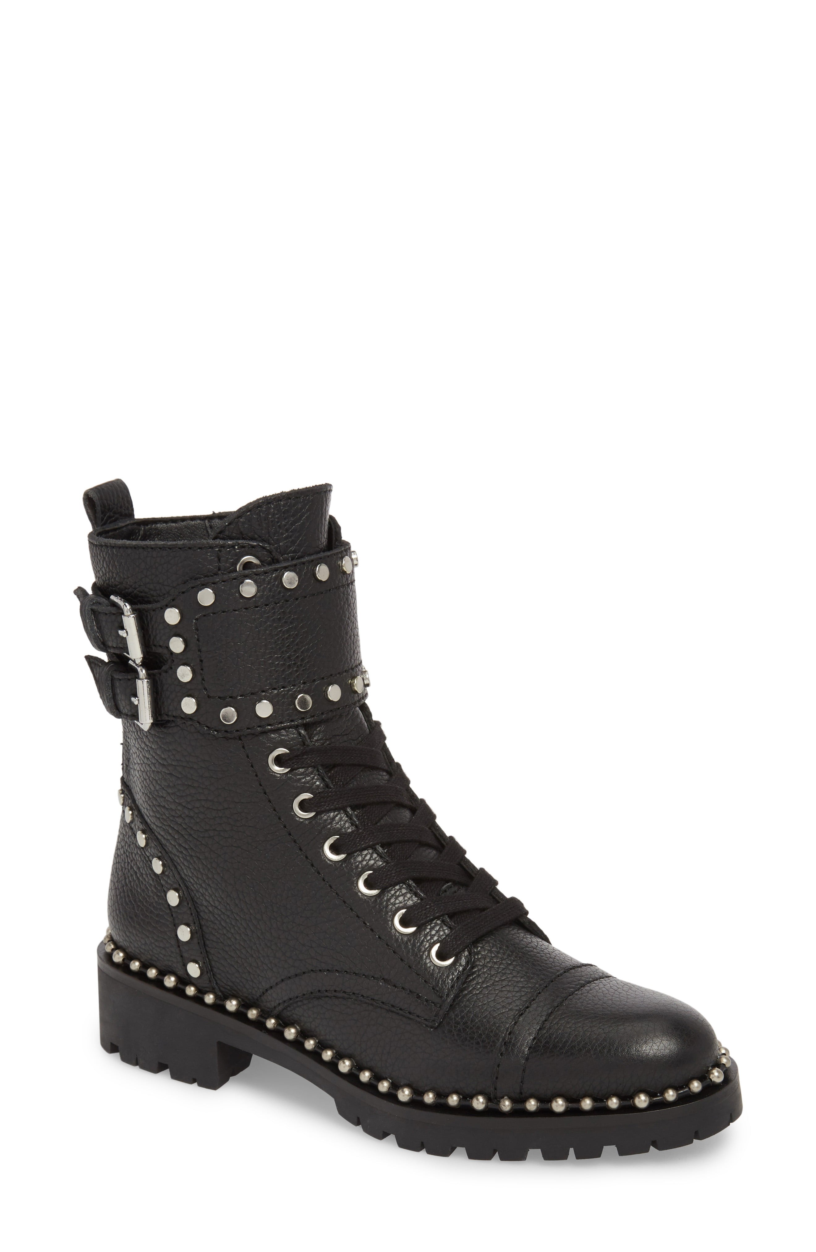 Sam Edelman Jennifer Studded Combat Boot (Women) | Nordstrom