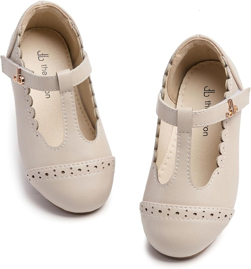 THEE BRON Mary Jane Shoes for Girls T-Strap Toddler Flats Patent Leather with Crafted Legacy | Amazon (US)
