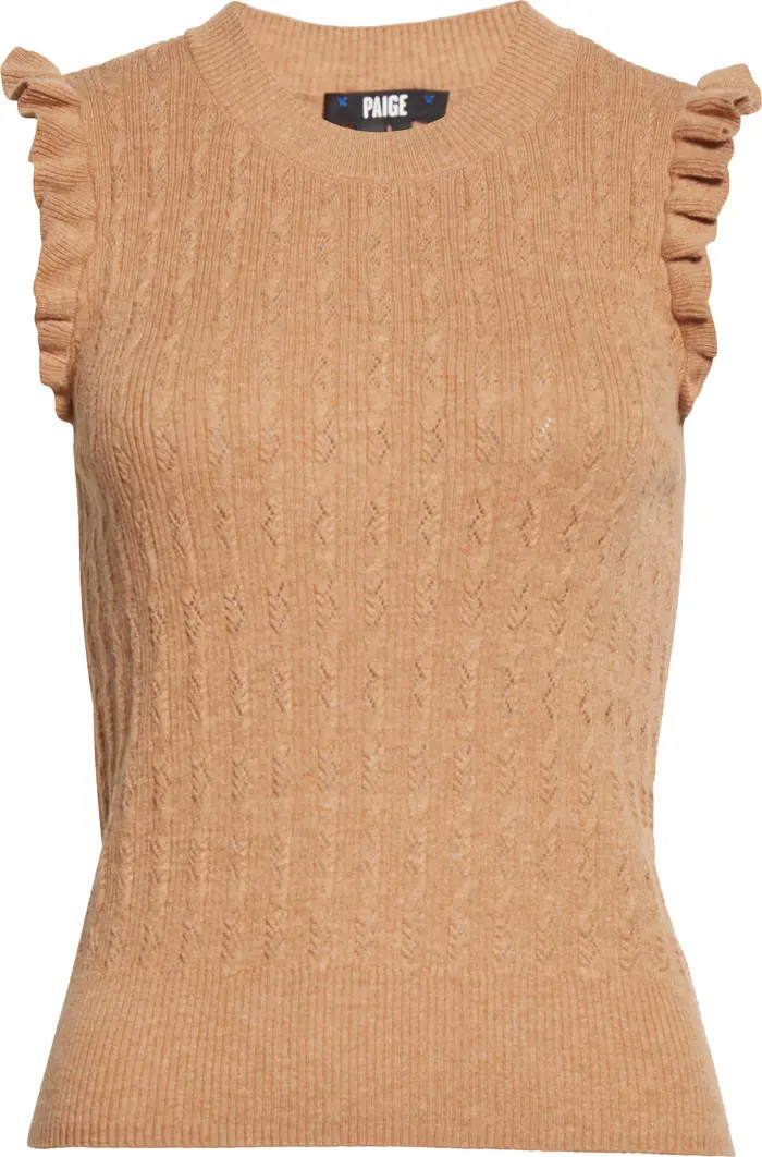 Gardenia Ruffle Sweater Tank | Nordstrom