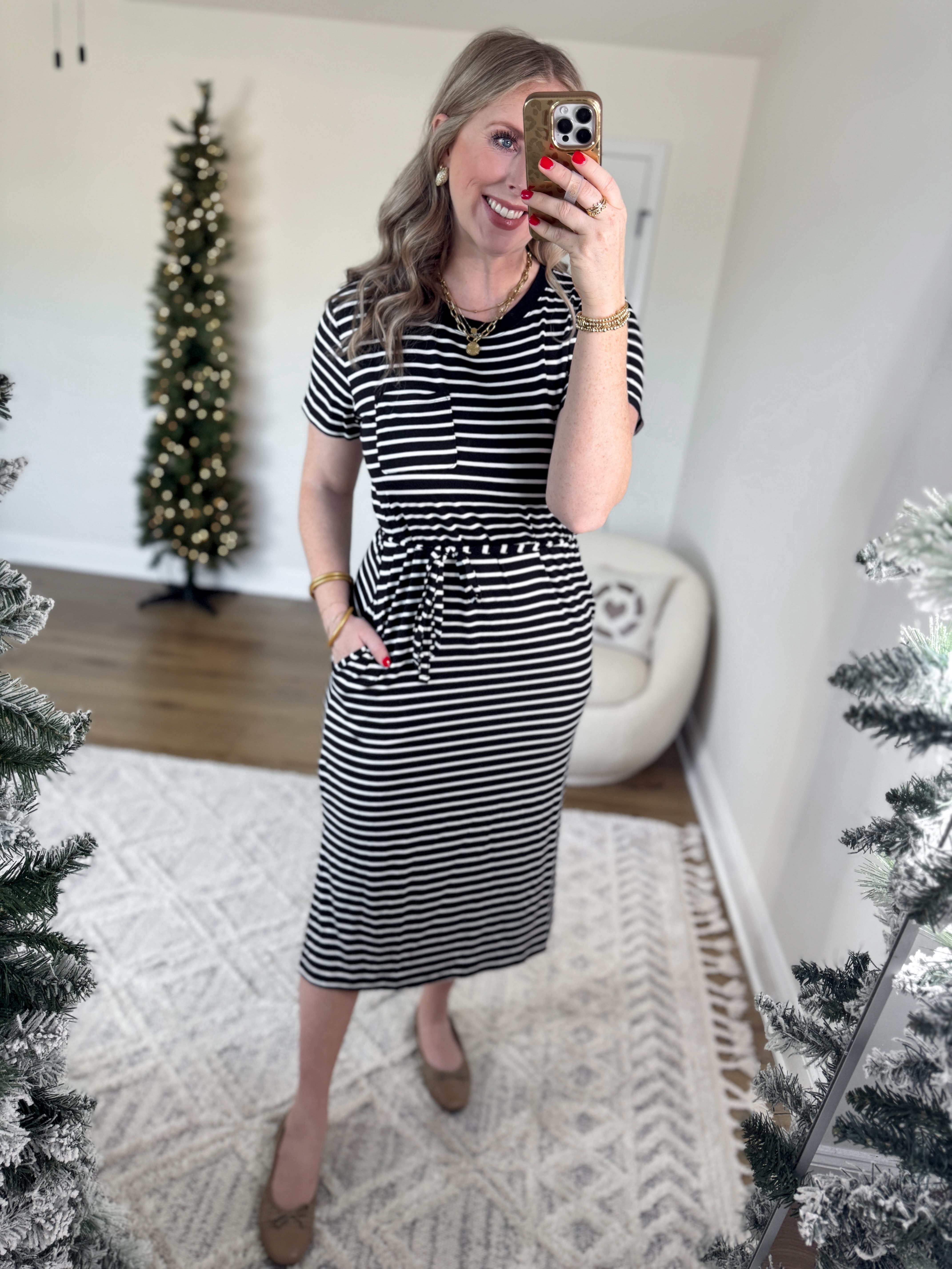 Weekend Walmart Wins try on
Striped midi dress- medium 

#LTKFindsUnder50 #LTKSeasonal #LTKWorkwear