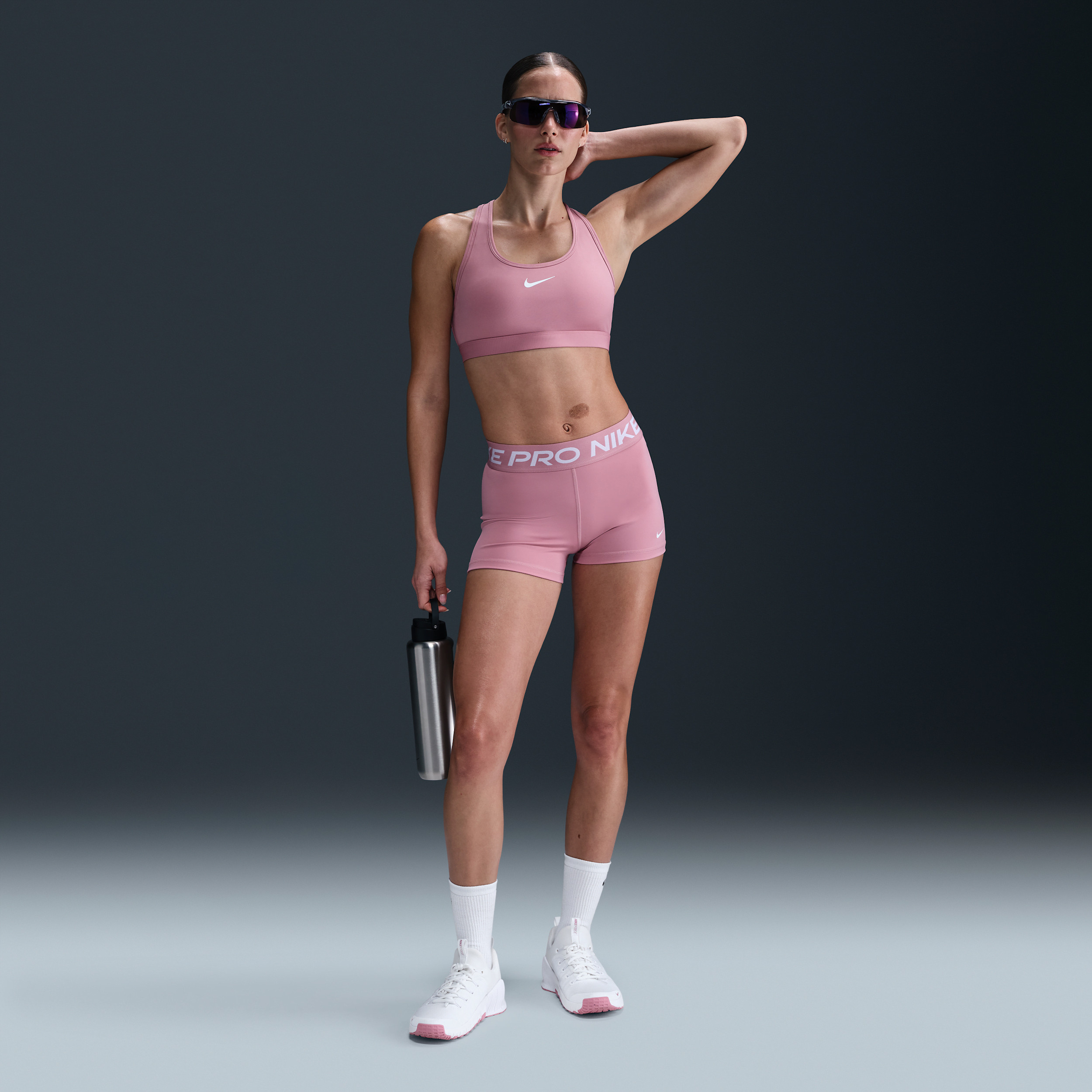 Women's Nike Pro 3" Shorts in Pink | CZ9857-699 | Nike (US)