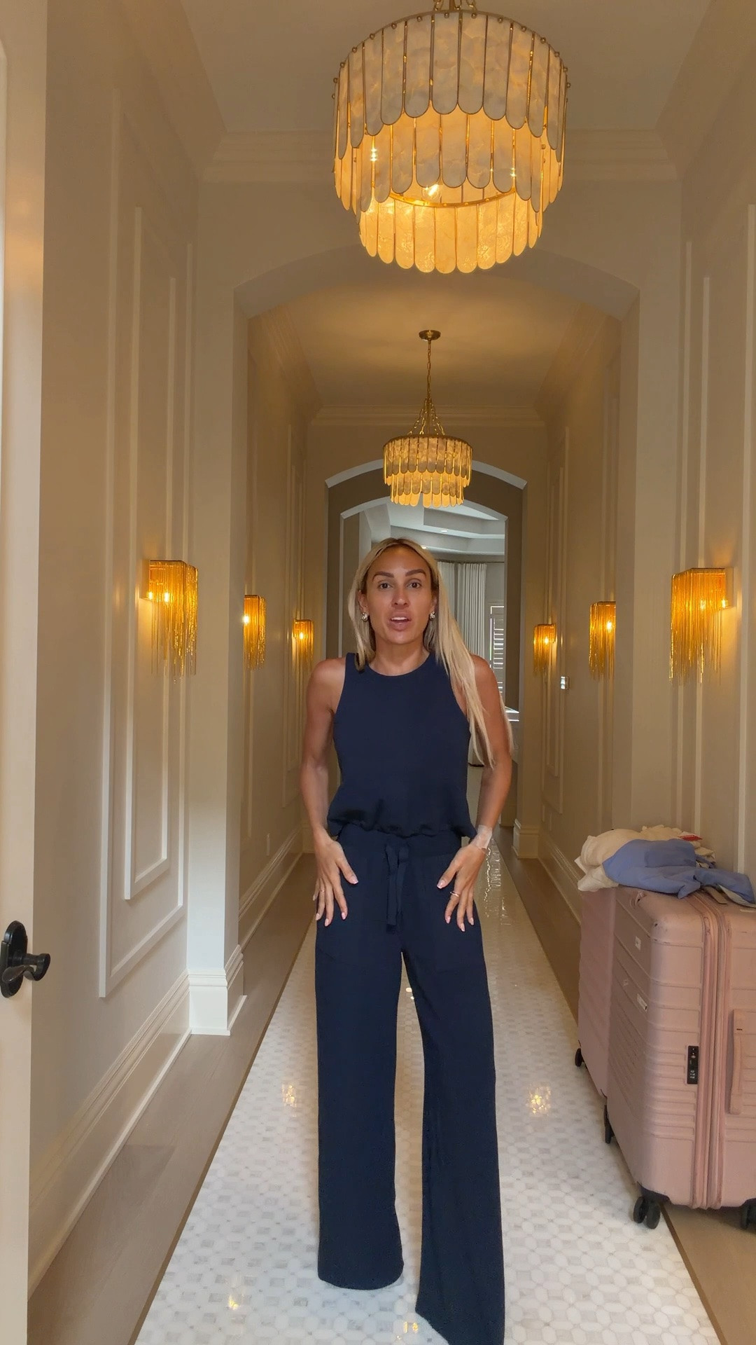 I always love a good jumpsuit! This one from @Spanx is so perfect for travel - super comfy & cute! #spanxpartner