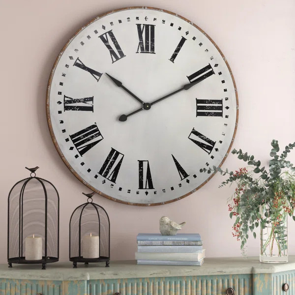 Oversized Nowata 39.75" Wall Clock | Wayfair North America