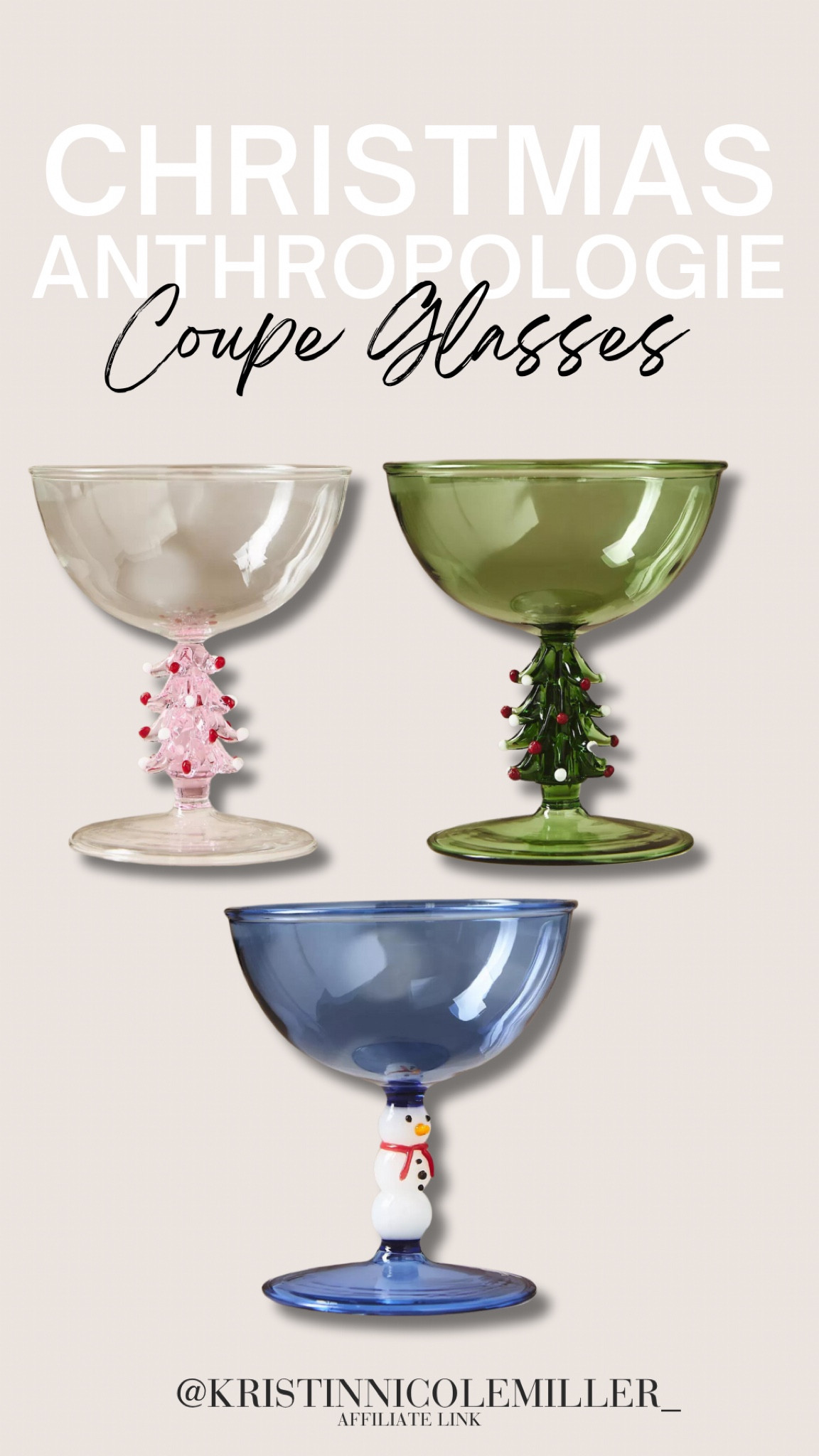 How adorable are these festive coupe glasses?! so fun and perfect for holiday entertaining! 🌲 

Seasonal Home Christmas trees, hosting parties festive 

#LTKHome #LTKSeasonal #LTKFindsUnder100