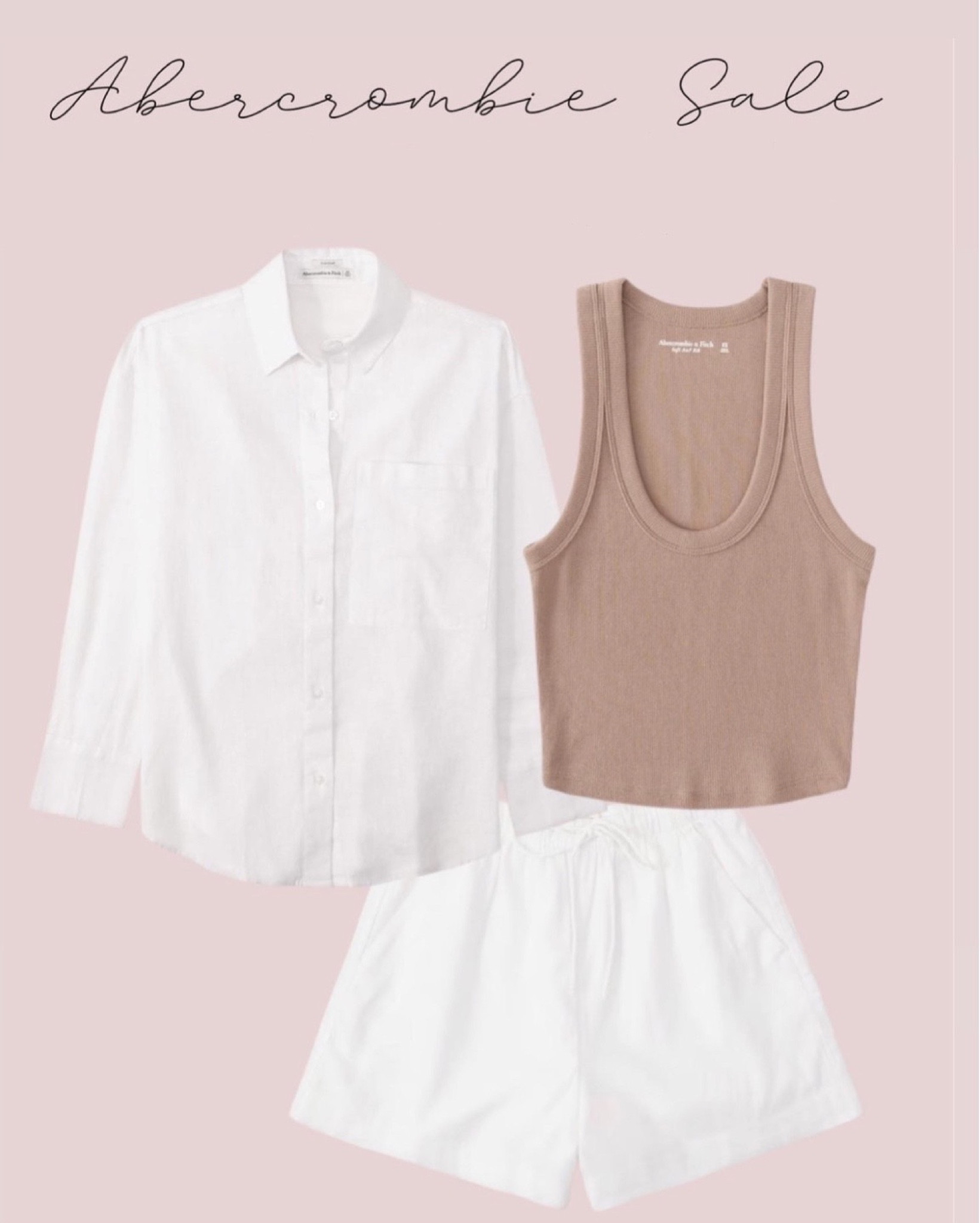 Linen set size xxs Europe Italy travel outfit ribbed tank Xs on sale 

#LTKstyletip #LTKsalealert #LTKunder100