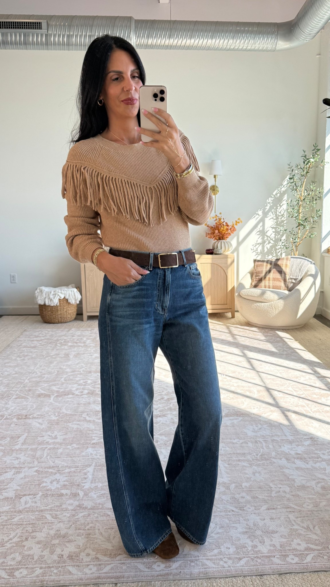 OOTD giving 
Sweater - small 
Denim- size 26 (runs bog) 
Suede shoes 

#LTKOver40 #LTKU #LTKSaleAlert 

#LTKU #LTKOver40