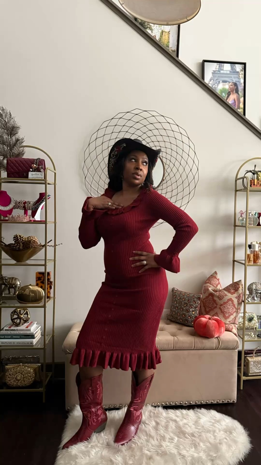 Bold in burgundy ❤️‍🔥

This fall look is all about confident color — pairing a fitted ribbed dress with statement cowgirl boots for a flirty-meets-fierce vibe.

#FallStyleInspo #FallGRWM #CowgirlStyle #RedIsTheMoment


#LTKFindsUnder50 #LTKWorkwear #LTKStyleTip