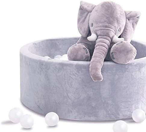 little dove Grey Kiddie Ball Pit Pool Playpen - Indoor Playpen Premium Handmade Kiddie Balls Pool... | Amazon (US)