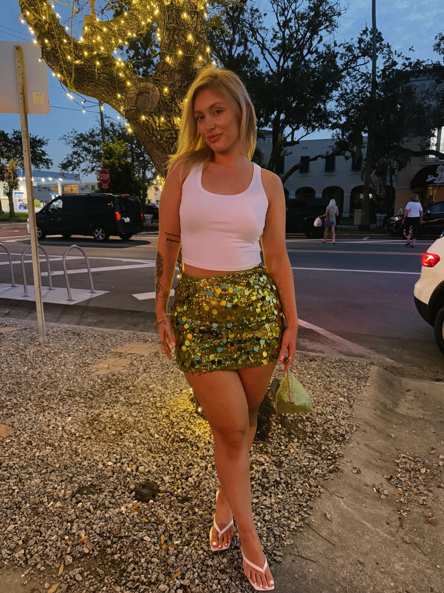 I’m wearing a size large in the skirt and medium in the top. Height 5’7 for reference 

#LTKStyleTip #LTKU #LTKFindsUnder50