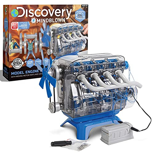 Discovery #MINDBLOWN Model Engine Building Kit, DIY 4-Cylinder Combustion Engine, Working Pistons... | Amazon (US)