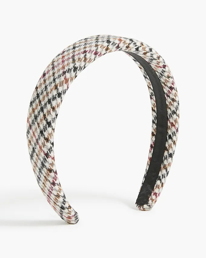 Plaid puff headband | J.Crew Factory