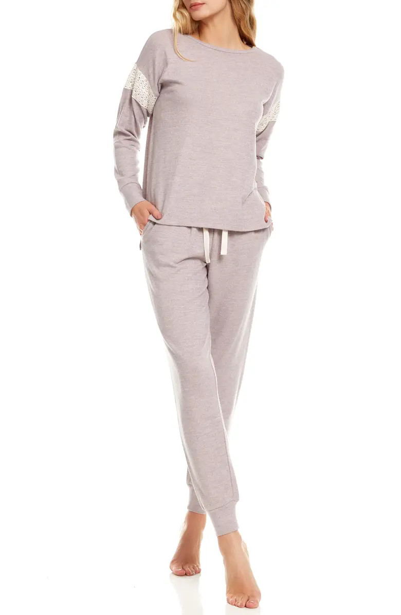 Flora Nikrooz Alexandra Brushed Knit Pajamas | Nordstrom | Nordstrom