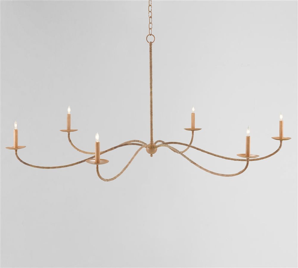 Bosley Rattan Chandelier | Pottery Barn (US)