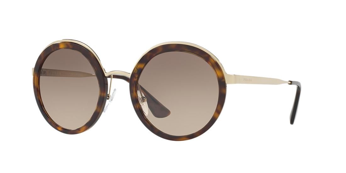 Prada Pr 50ts 54 Brown Round Sunglasses | Sunglass Hut UK