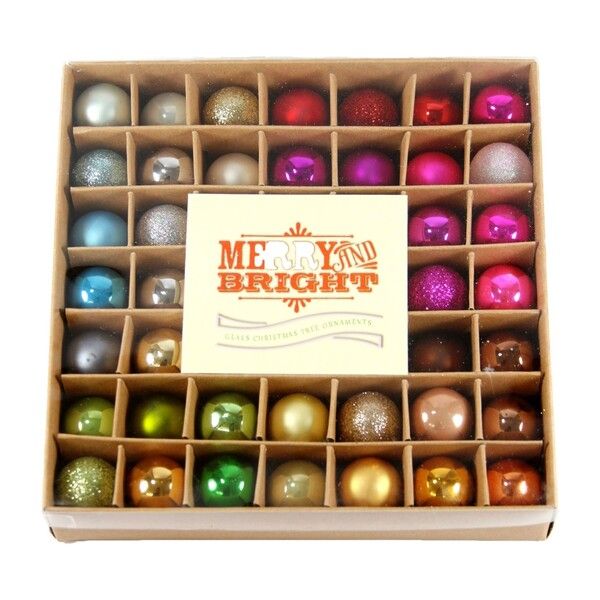Boxed Ornament Set, Merry and Bright | Maisonette