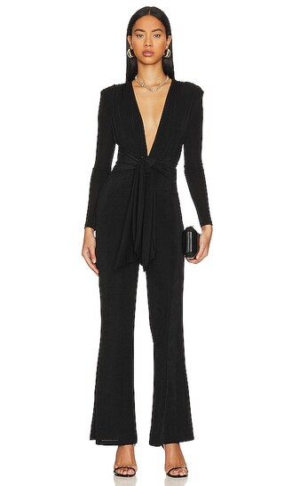Thelka Slinky Jumpsuit in Black | Revolve Clothing (Global)