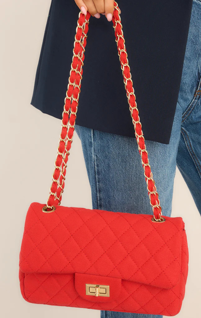 Move On Red Quilted Handbag | Red Dress 