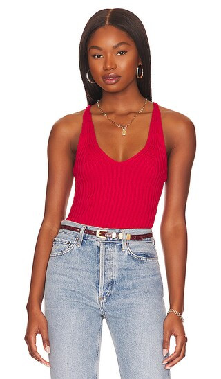 Sequoia Knit Tank in Red | Revolve Clothing (Global)