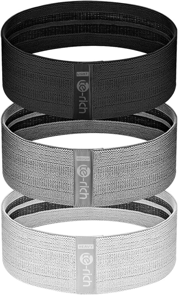 Te-Rich Resistance Bands, Fabric Booty Bands for Women, Cloth Workout Bands Resistance Loop Bands... | Amazon (US)