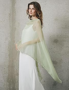 BEAUTELICATE Sheer Bridal Shawl for Wedding Dress 3 Multi-ways Shawl Bridesmaids Capelet Scarf | Amazon (US)