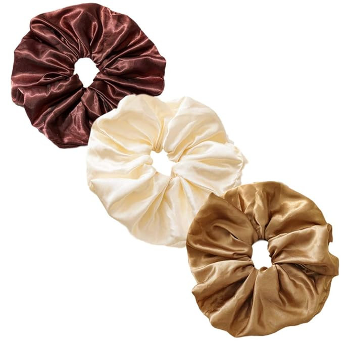 RTTYOA Oversized Scrunchie, 7.8inch /20cm Large Hair Scrunchies, Soft Silk Organza Scrunchy, Donu... | Amazon (US)