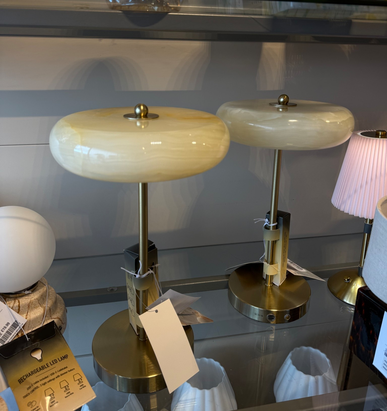 Tkmaxx Soho home inspired white jade rechargeable lights 

#LTKuk #LTKstyletip #LTKhome