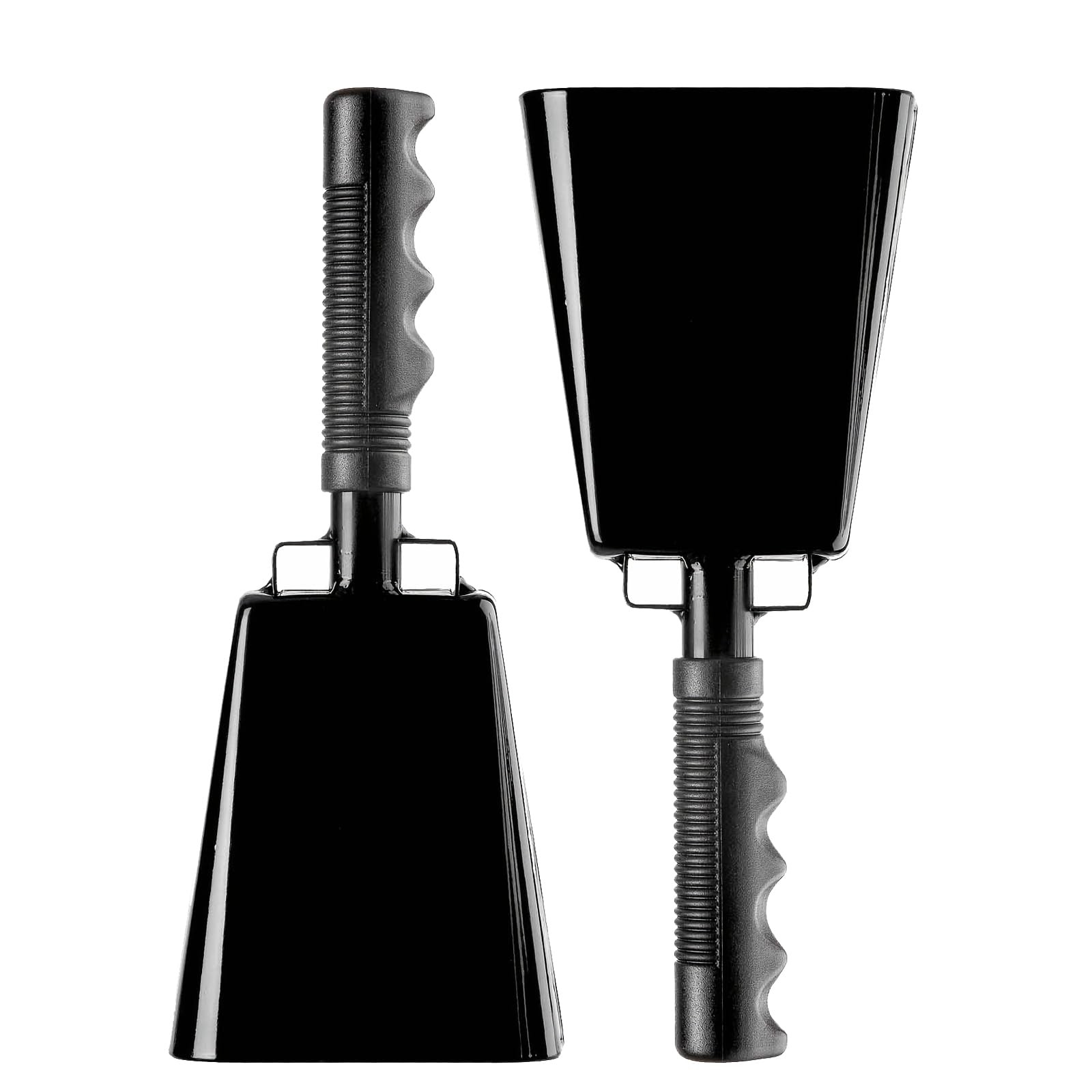 Steel Cowbell with Handle 8 Inch Cow Bells Noise Makers, 2 Pack Large Cowbells for Sporting Event... | Amazon (US)