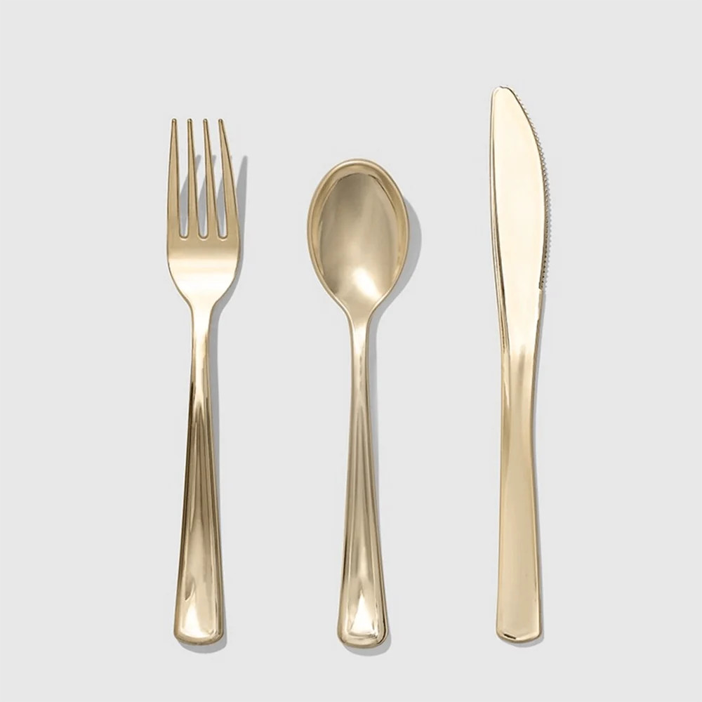 Metallic Gold Cutlery | Shop Sweet Lulu