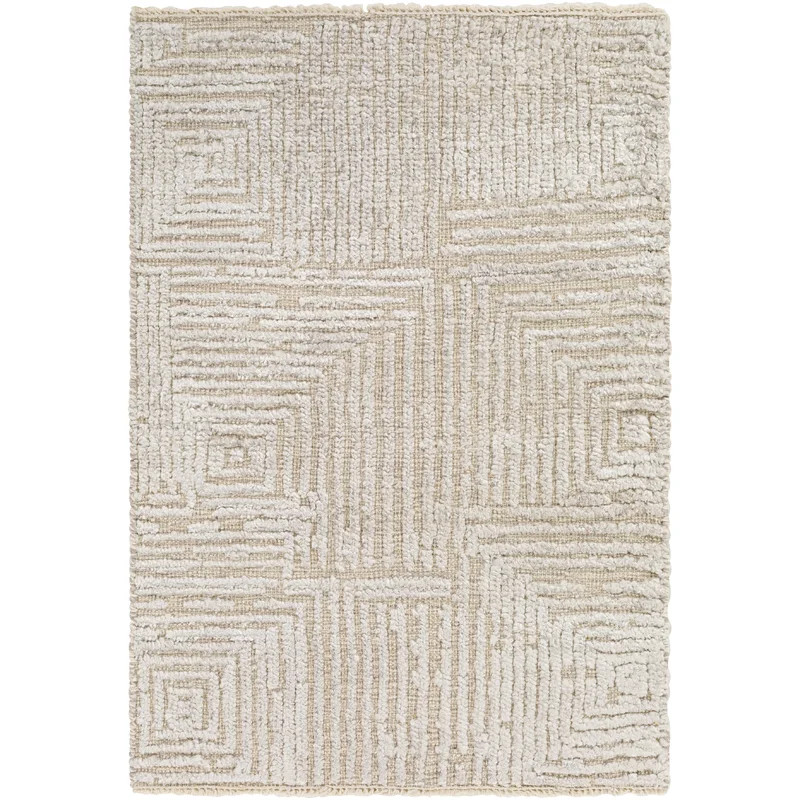 Matthews Hand-Knotted Taupe Rug | Wayfair North America