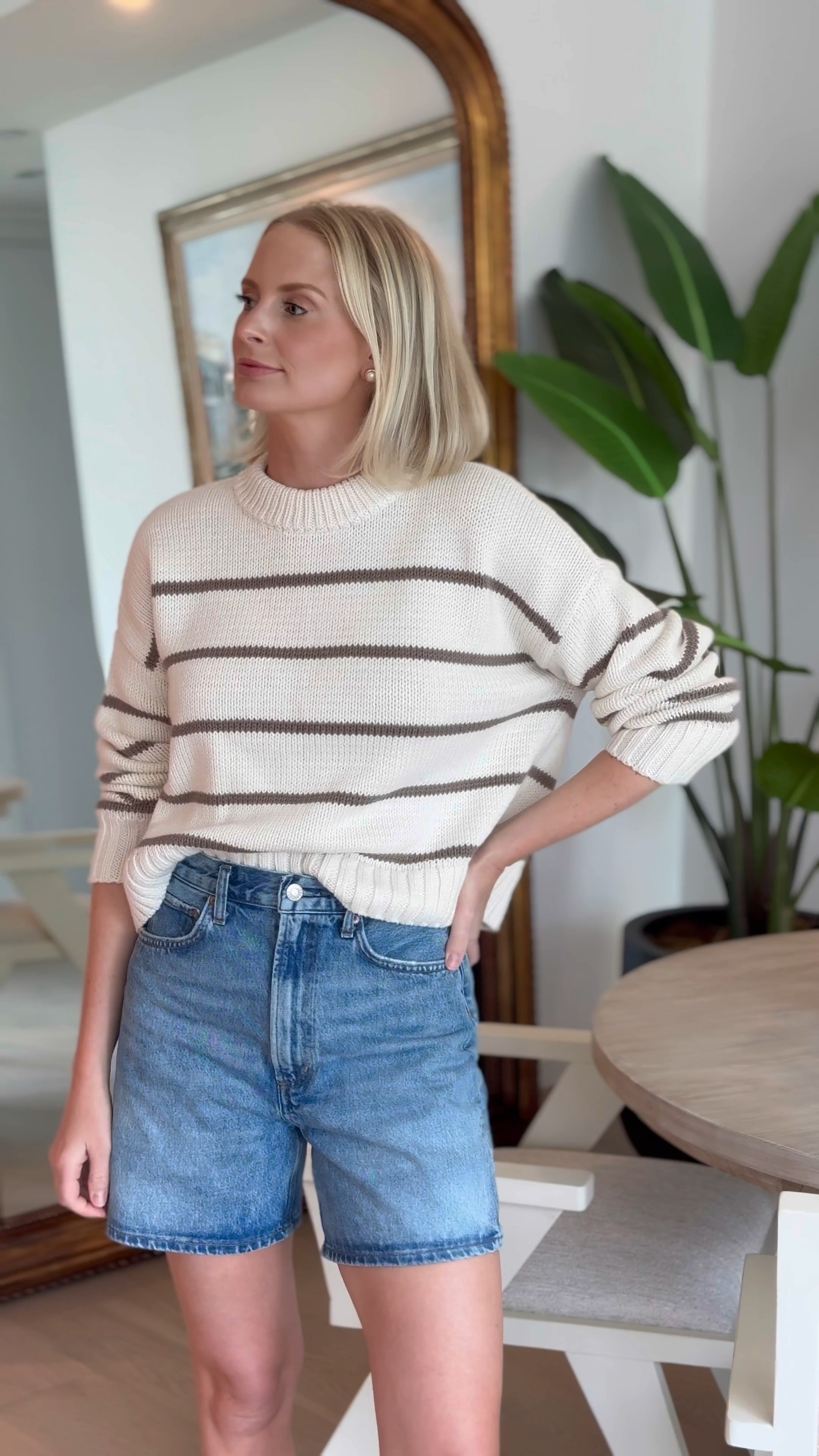 The perfect year-round sweater doesn’t exi— 🫳🎤 I’m wearing the XS in the sweater and 27 in the shorts! 

#LTKShoeCrush #LTKStyleTip