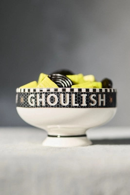The Bistro Tile Stoneware Nut Bowl: Halloween Edition | Anthropologie (US)